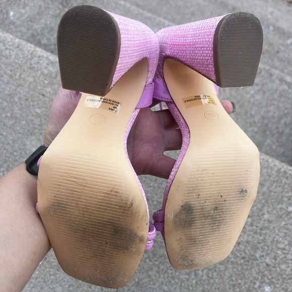 MADELINE SIZE 6 LUNA Pink strappy block heel sandals - Picture 5 of 5